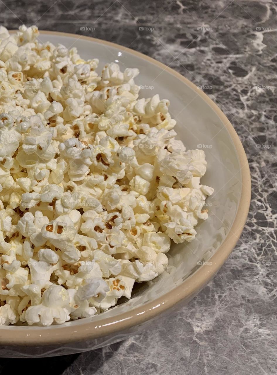 Homemade popcorn 