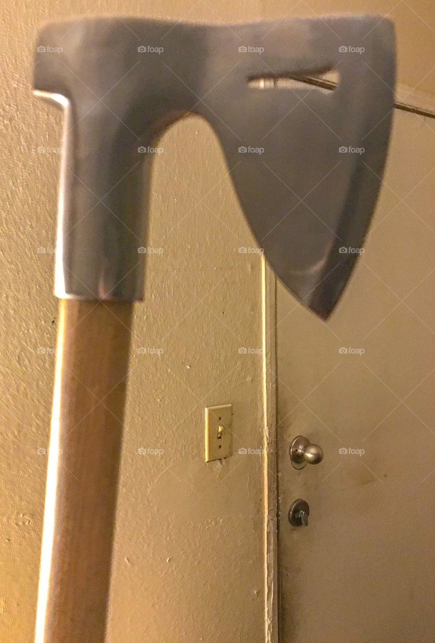 A medieval archer ax. It is indeed an ideal tool to use for martial arts training and exercising.