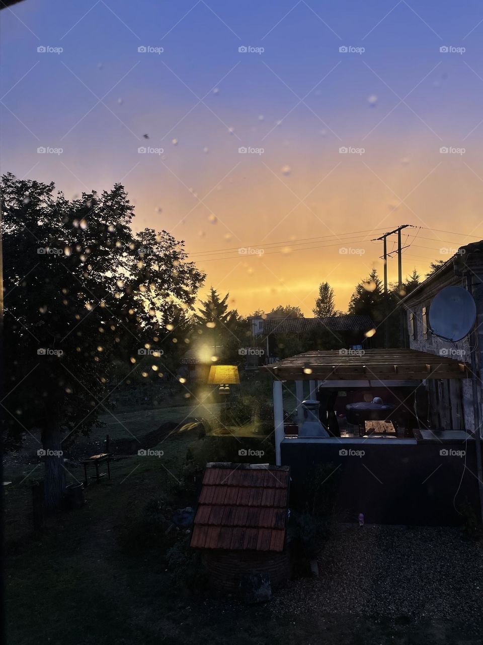 Chuva no crepúsculo 