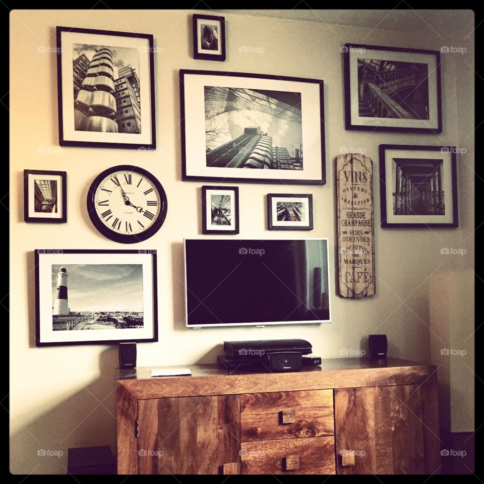 living space.. feature wall using my own photography