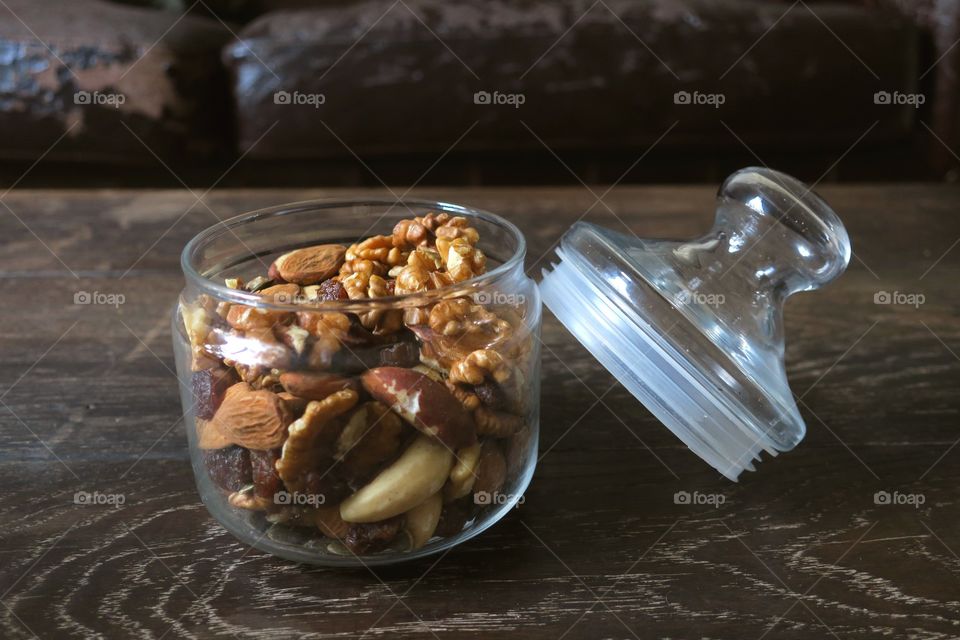 Nuts, perfect for a healthy snack.