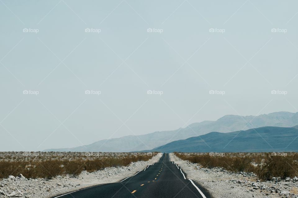 The 190 road thru death valley