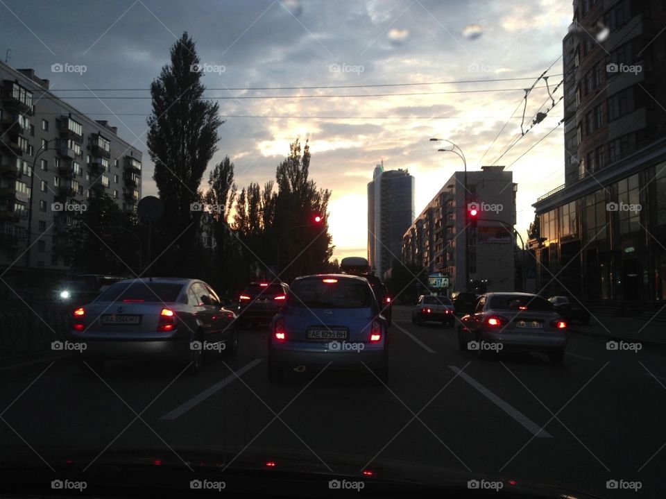 Driving in the twilight 