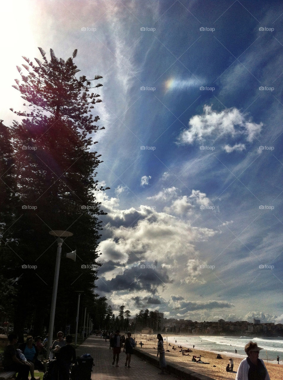 beach ocean sky nature by king