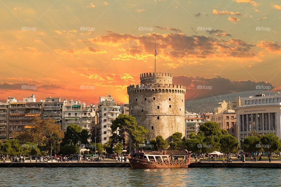 clouds sun greece θεσσαλονίκη by jnen