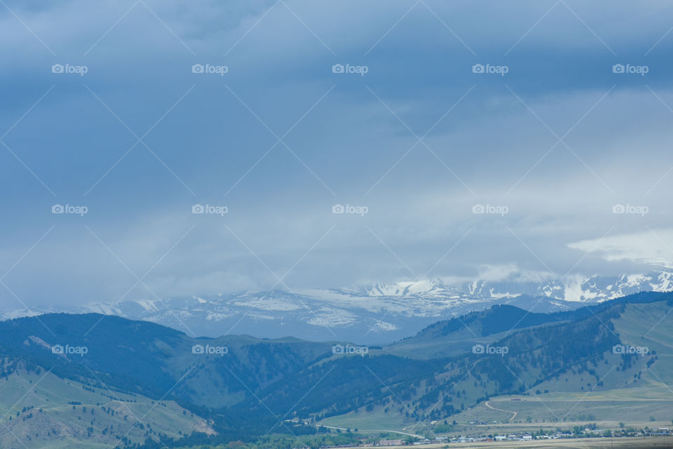 Mountain scenery in Wyoming