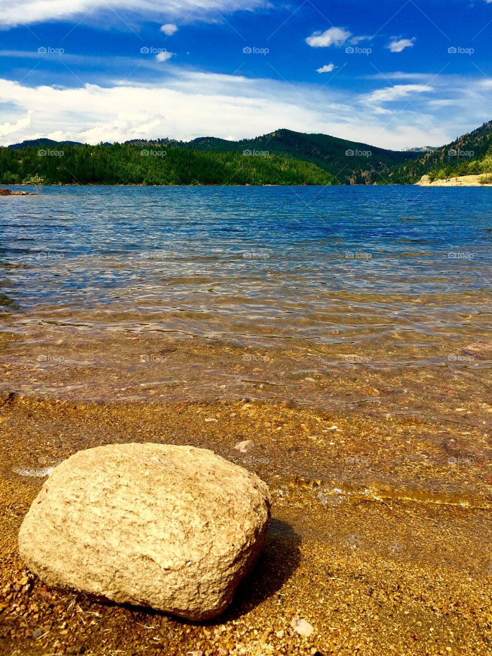 Rock at gross reservoir