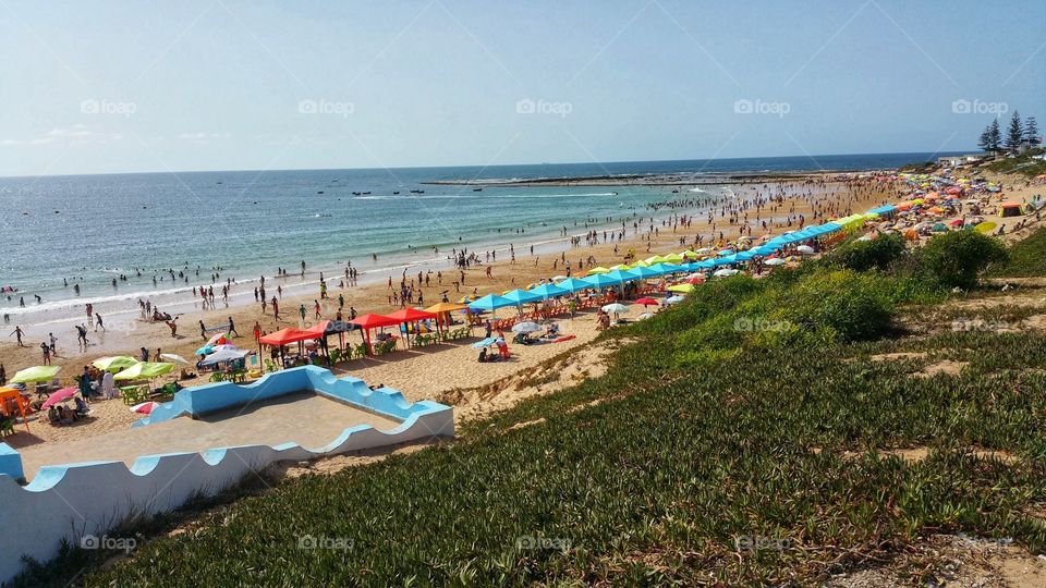 beach  and summer in assilah in morroco