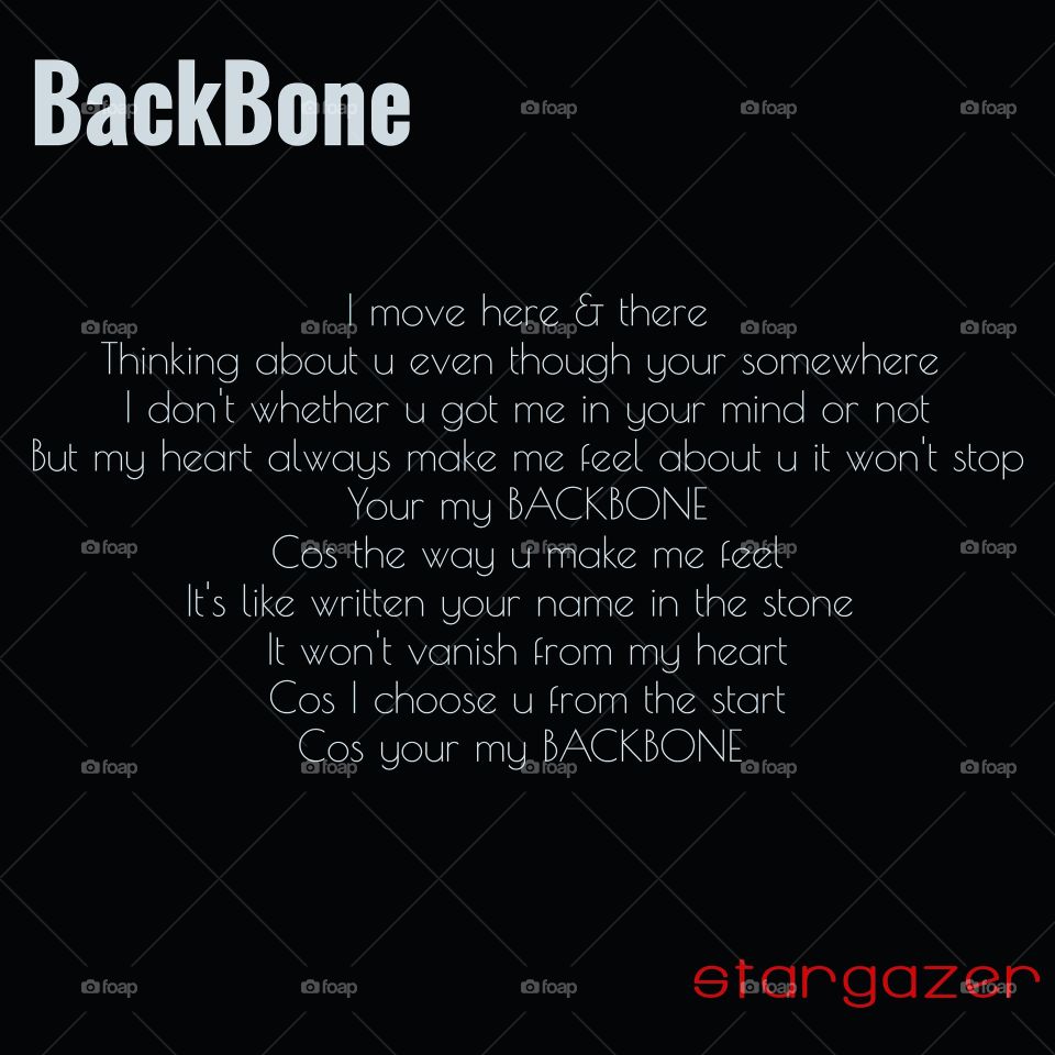Backbone words