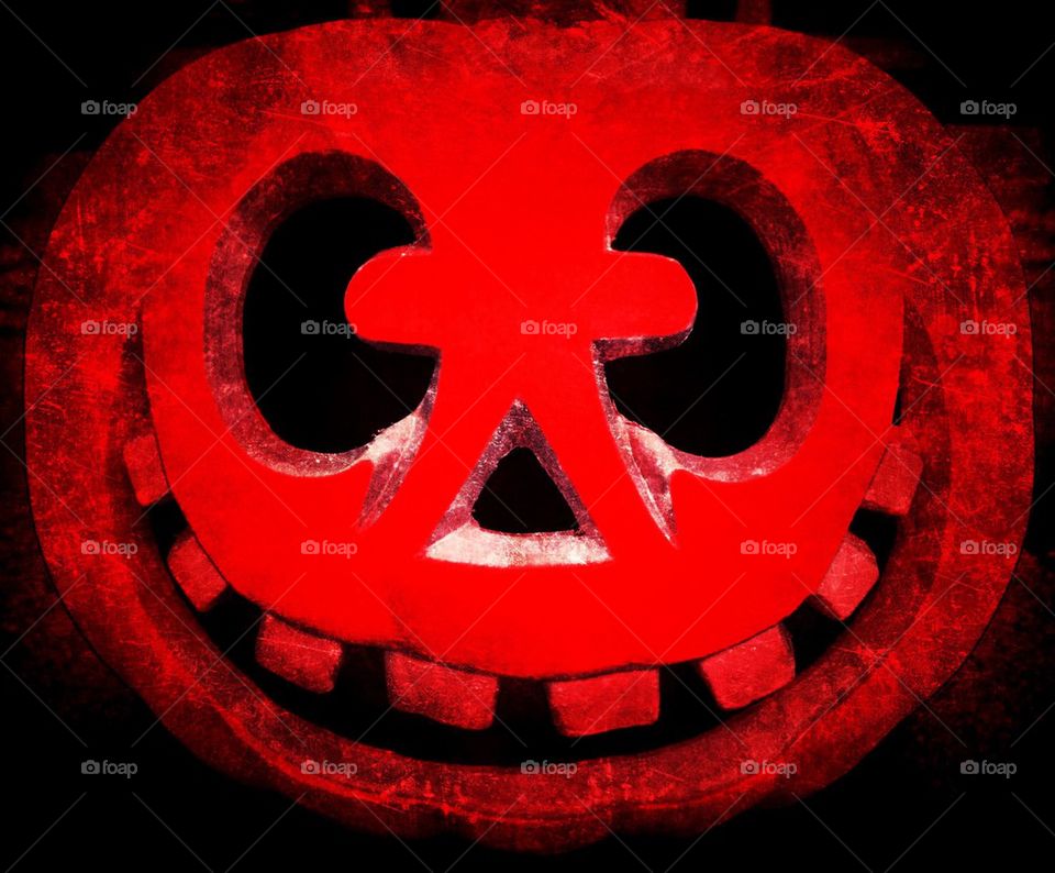 Red jackolantern . Red jackolantern