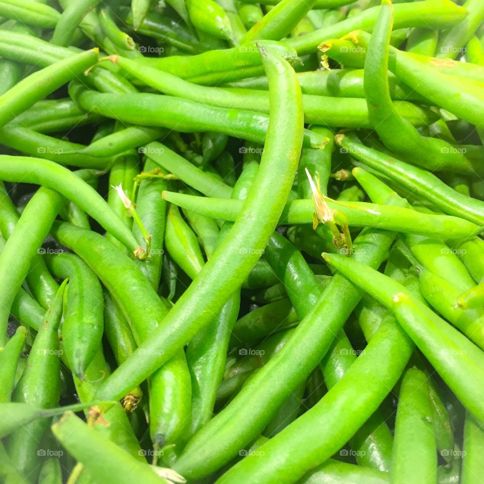 Green beans  close up