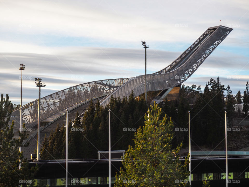 Holmenkollen skijump in Oslo. 