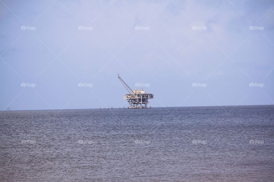 Oil rig in Gulf of Mexico 