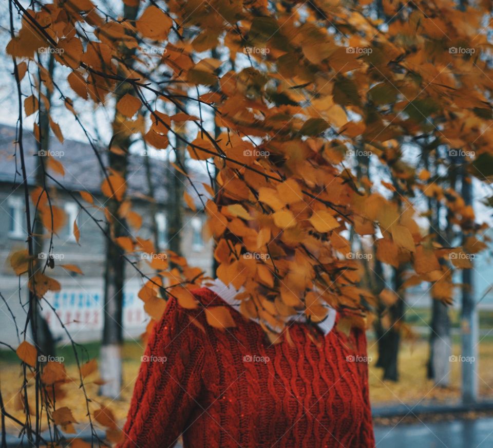 Outdoors autumn portrait