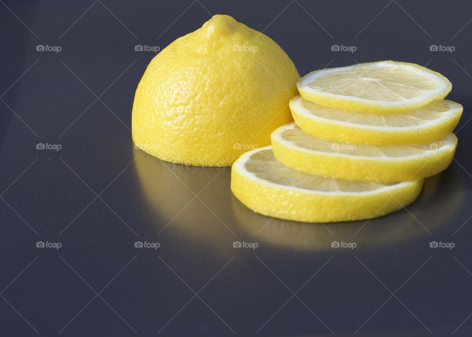 Sliced Reflection; Stacked Lemon Slices