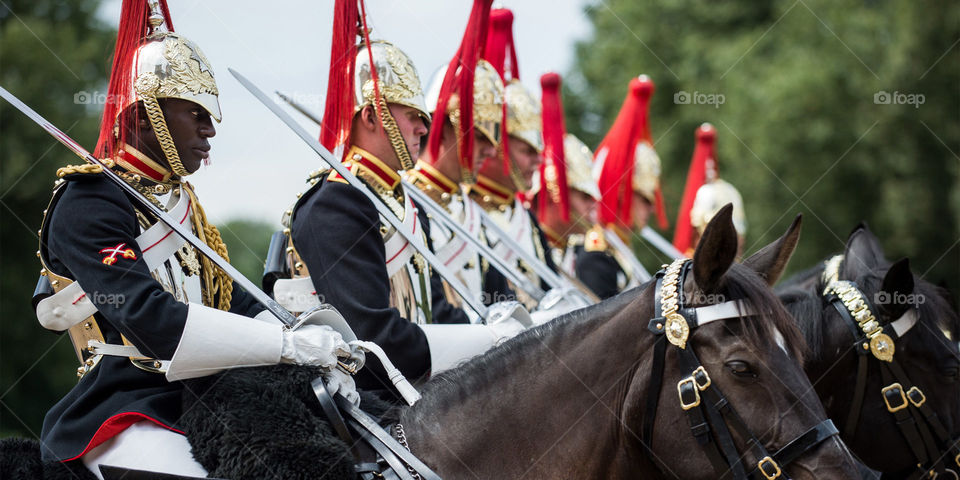 Blues and Royals Hcav Changing the Guard