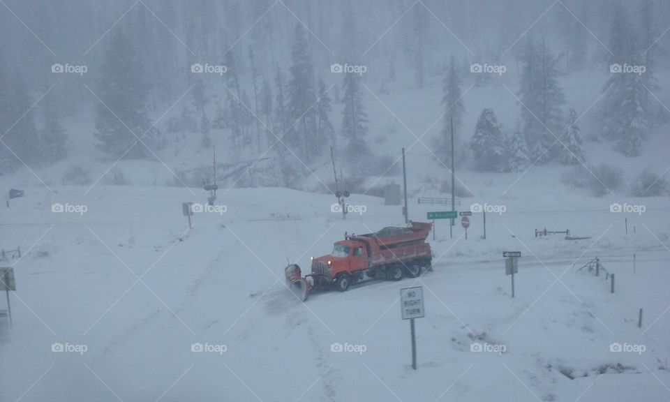 Plowing the Snow Snow Plow