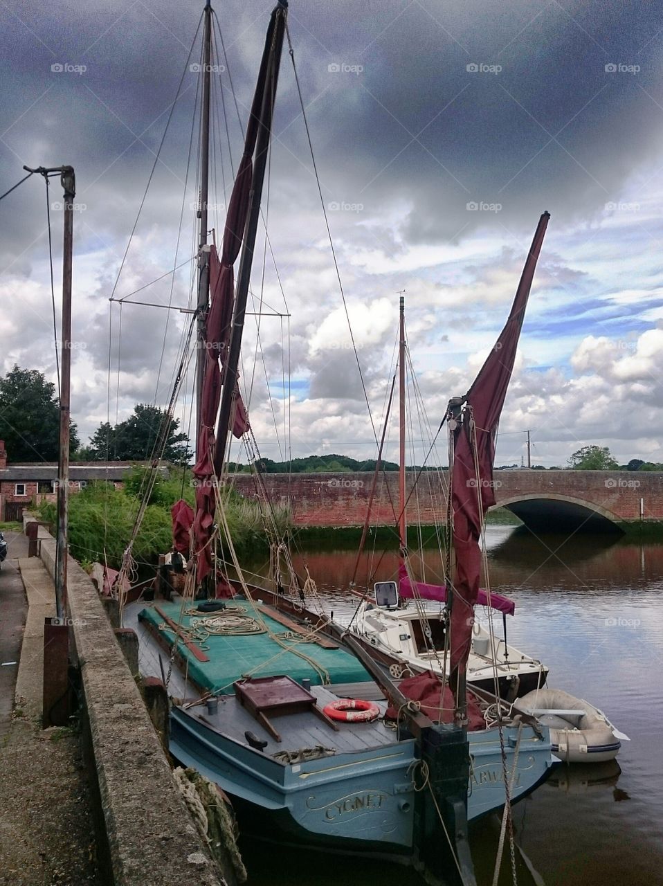 Barge at Snape Maltings