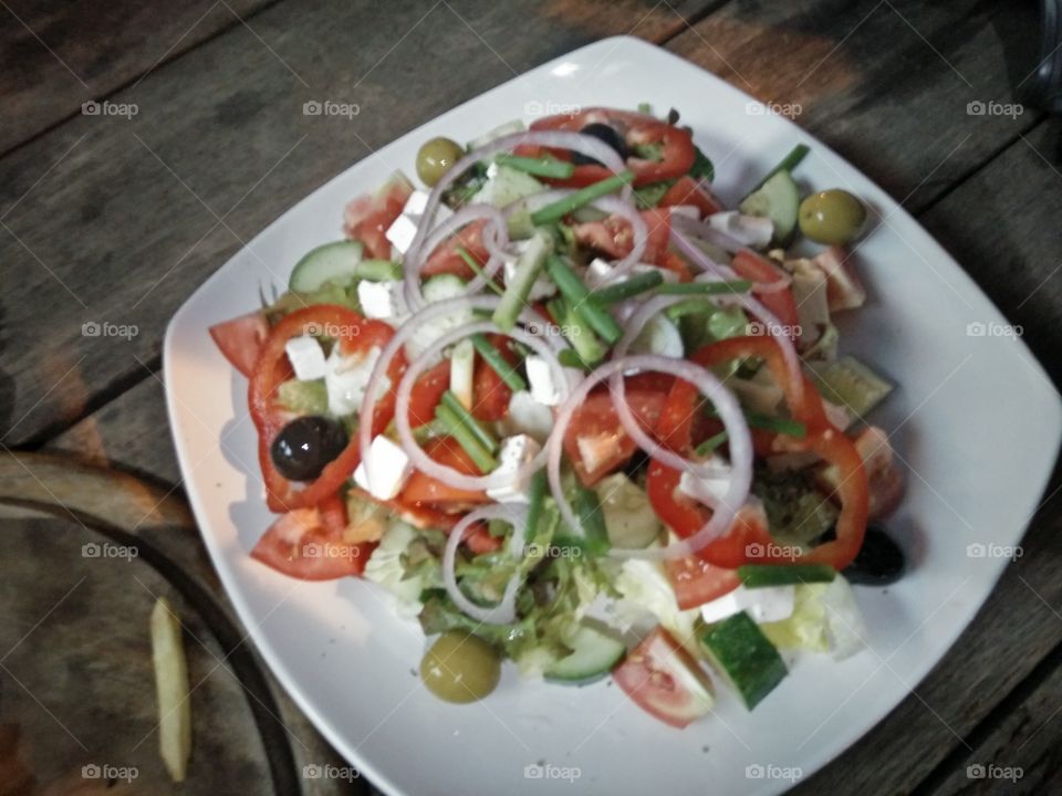 #salad#green#cheese#yummy#greece