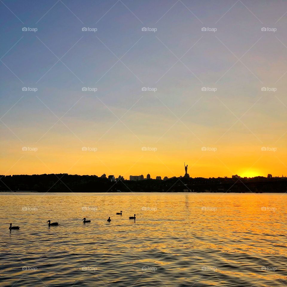 Sunset in Kiev 