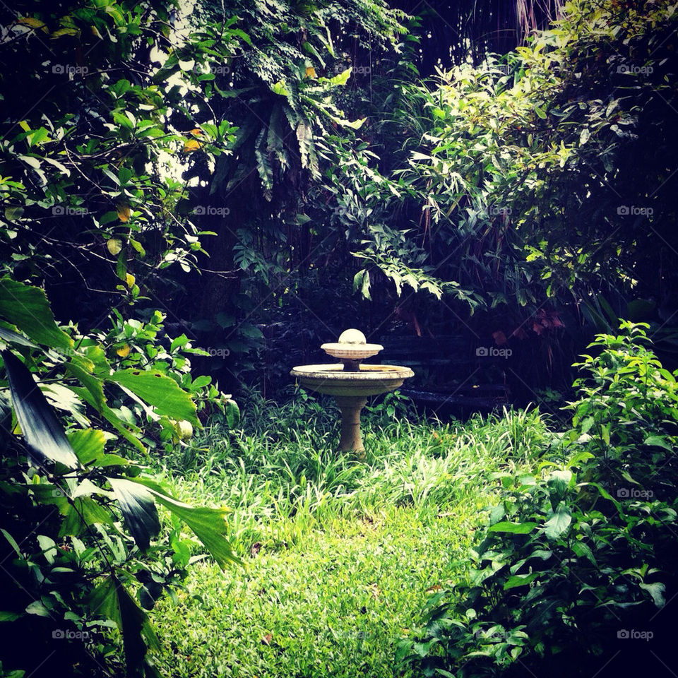 garden fountain english nakhon pathom by wacharapol