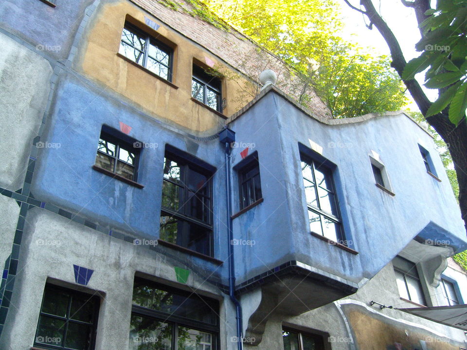 Unusual house balcony