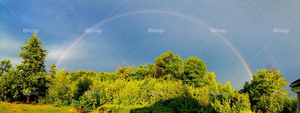 Beautiful view of rainbow