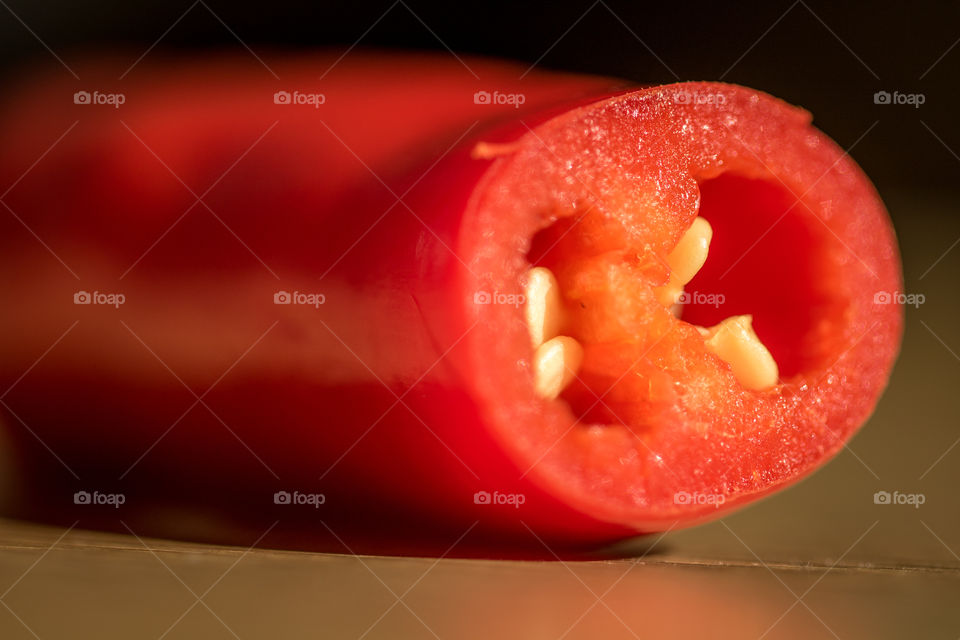 Red chili with the macro lens 