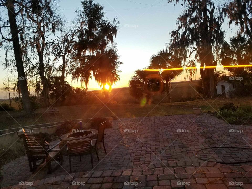 Sunset Savannah Georgia