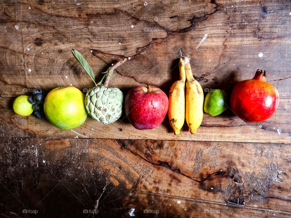 Healthy fruits on the table