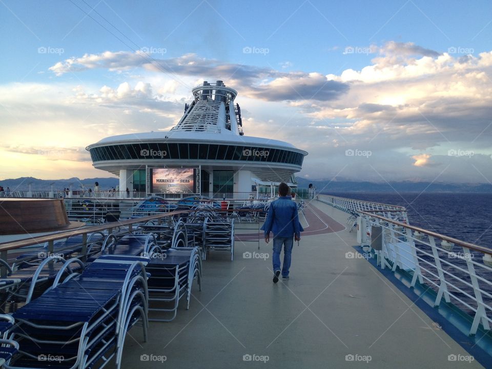 Inside the boat Royal Caribben. My holiday on the Royal caribben 