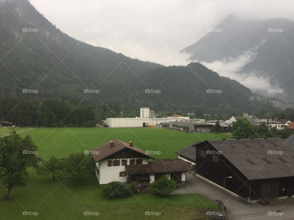 No Person, House, Home, Mountain, Tree