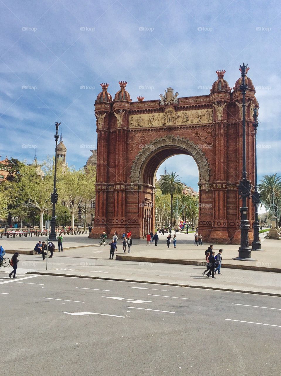 The Doors that open to Barcelona city - Arch- de-triomph barcelona-spain