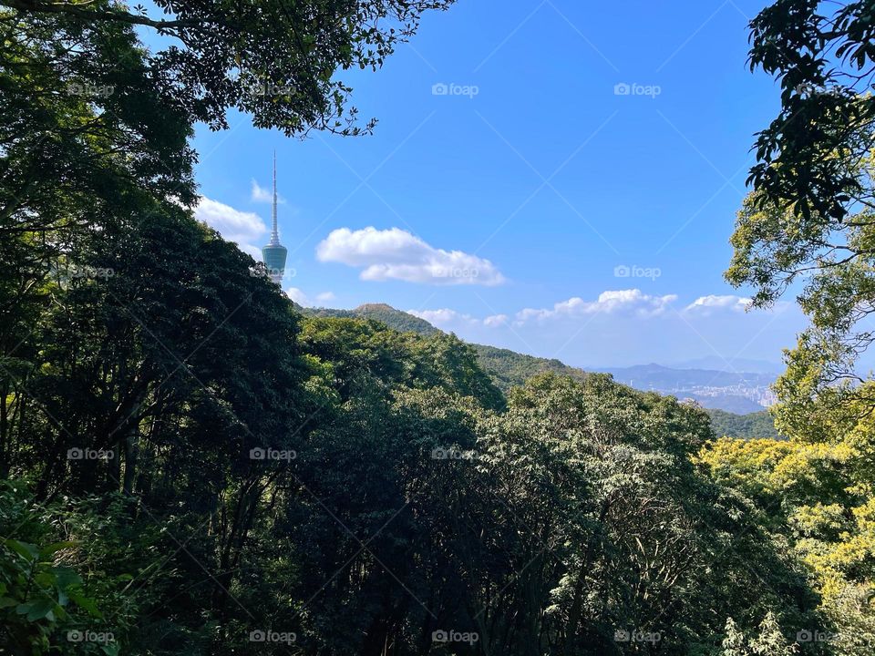 blue sky and white clouds