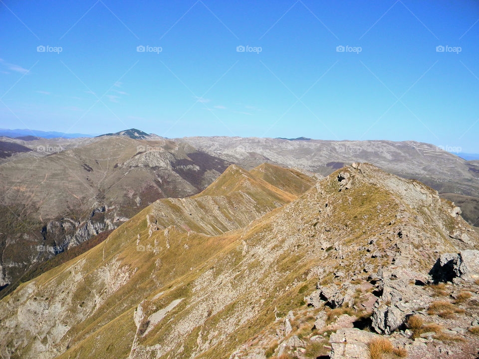 mountain ridge lanscape