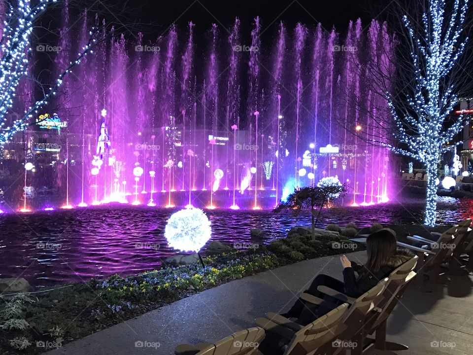 Christmas fountain