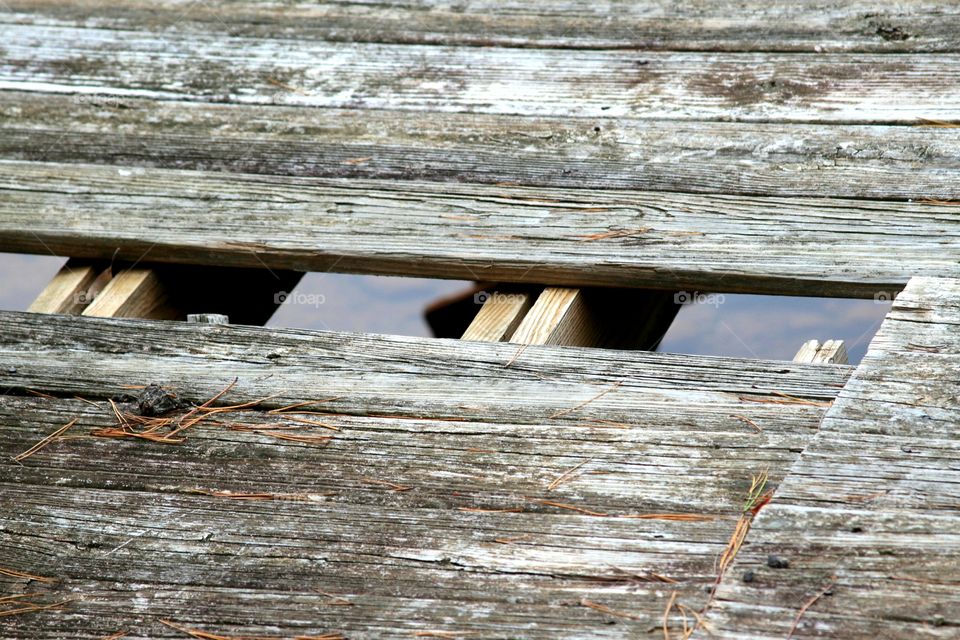 old dock falling apart.