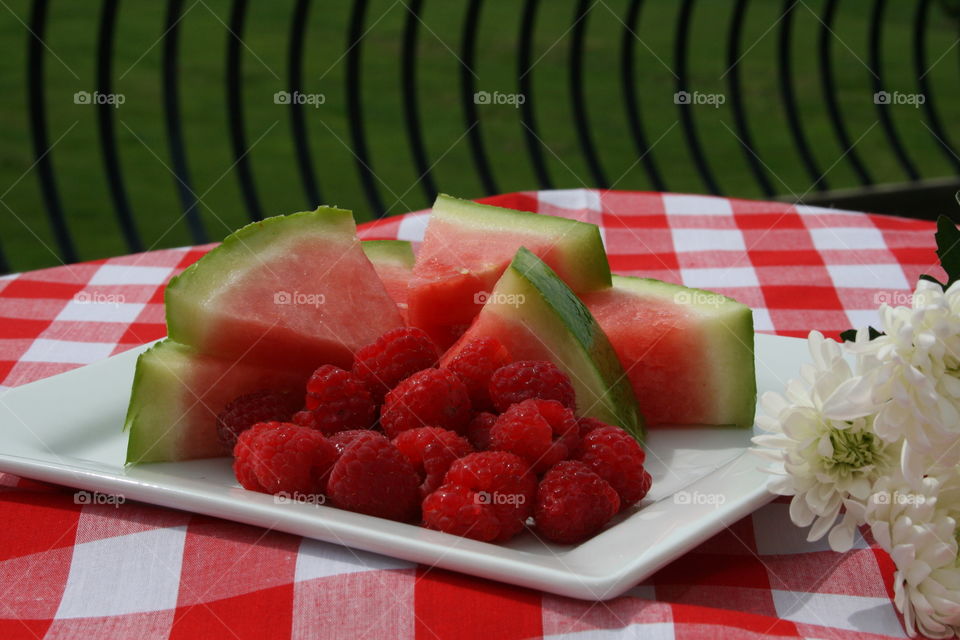 Close-up of fruit salad