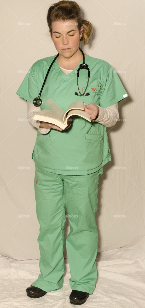 studying to be a nurse. nurse in training