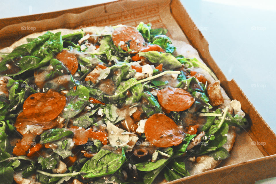 salad pizza