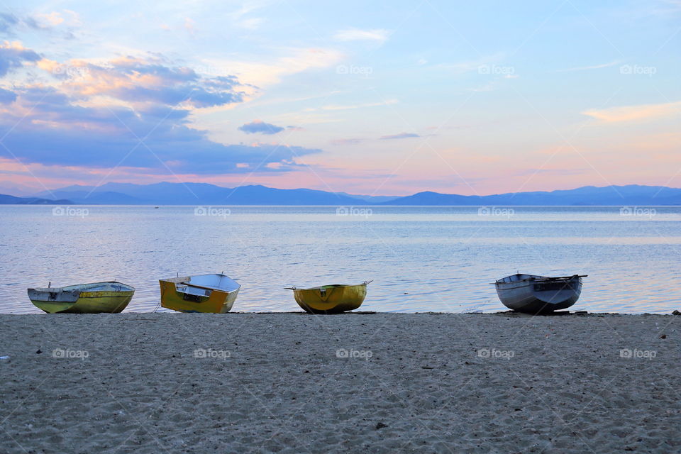 Ohrid lake in Albania
