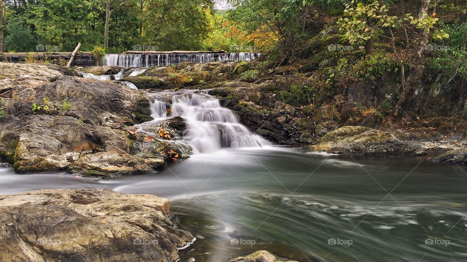 Waterfalls in layers 