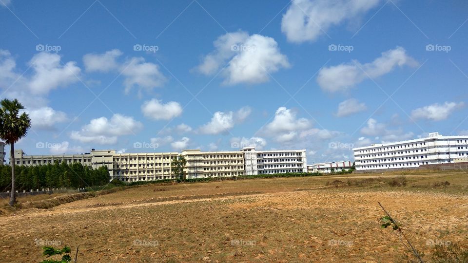 big building in out cuts