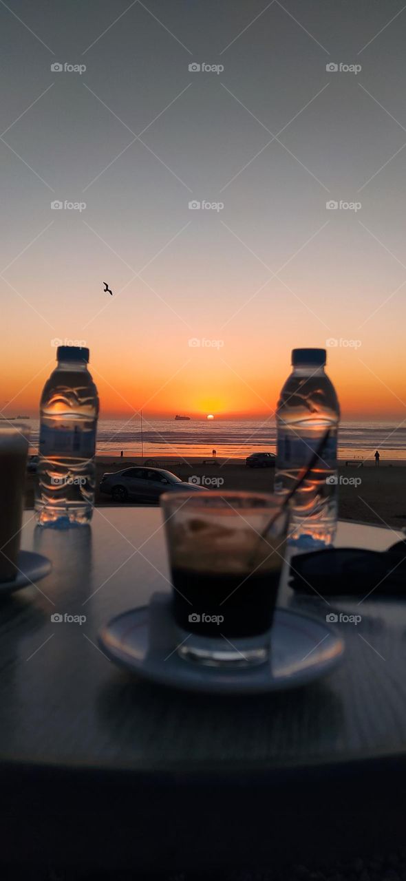 what a nice view at sunset