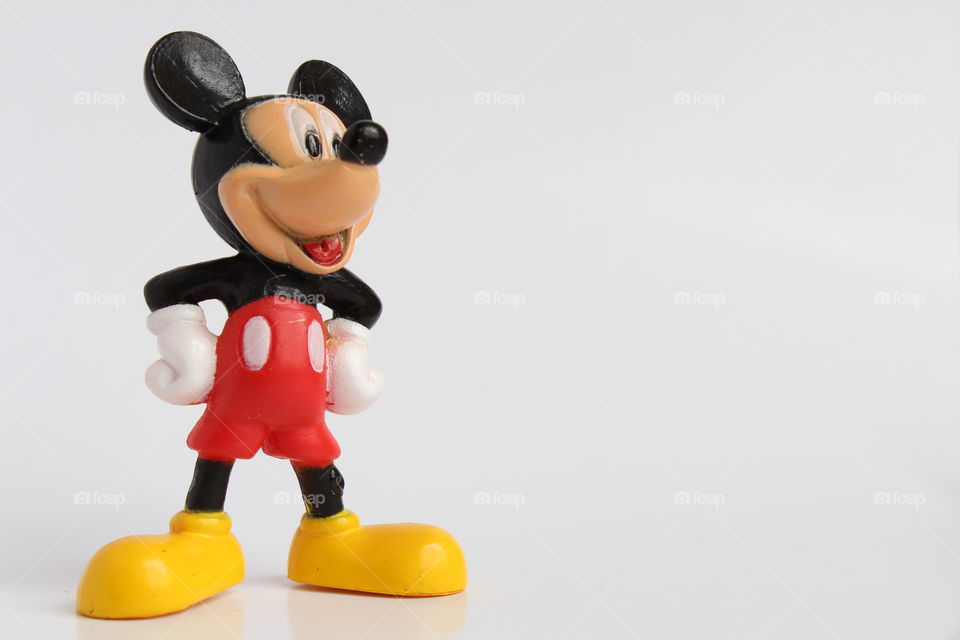 Micky mouse on white