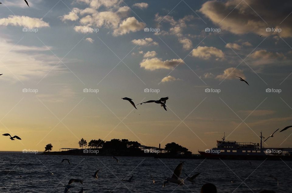 Sunset in Erdek City