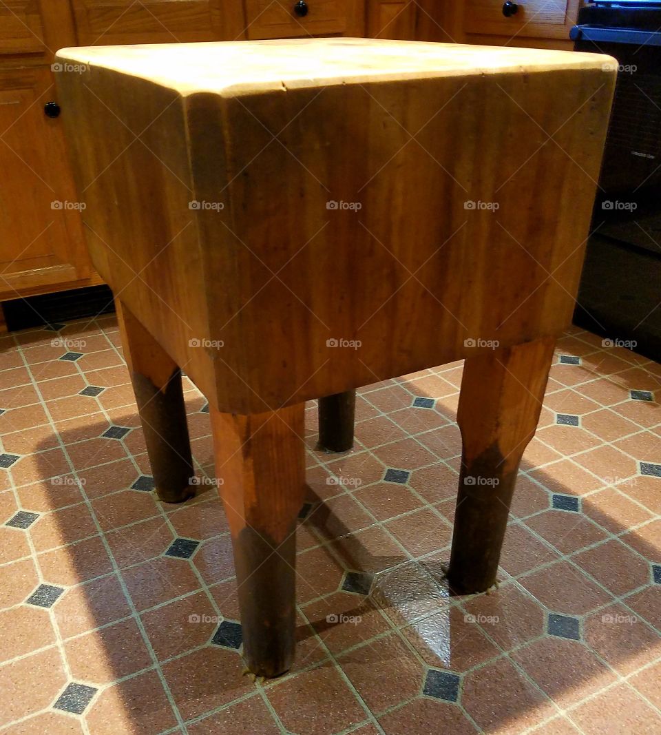 Chopping Block once used in Restaurant.