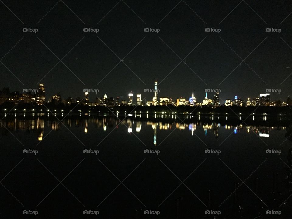 NY from Central Park at Night
