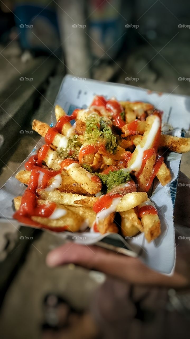 Desi Fries 🍟 . desi fries 🍟 