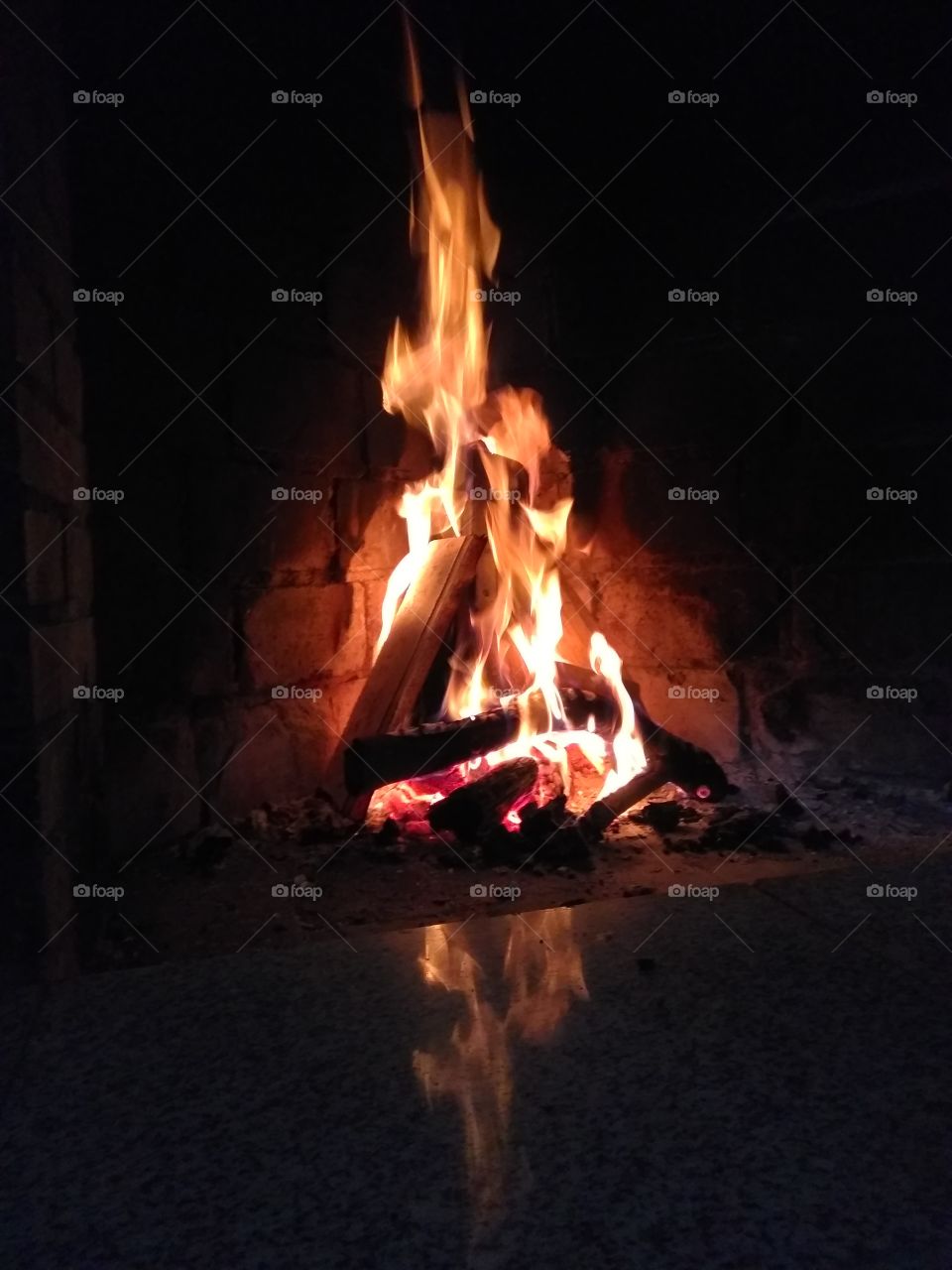 fuego de invierno